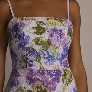 DB Studio Floral Patterned Lace A-line Dress